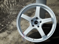 New Car Sport Rim Flow Forming 8.6KG ADVAN RACING GT Wheels 18x8.5J 5x113 ET40 White with Milling - 