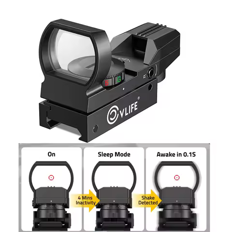 CVLIFE Rifle Scope Optics Riflescope FoxSpook Motion Awake Multi Reticle Green Red Dot Sight Reflex 