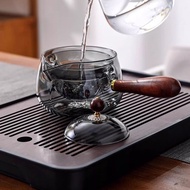 Teko Kaca Terlaris Berkualiti Tinggi Tebal Tahan Panas Teko Kaca Set Pejabat Ling QIAG