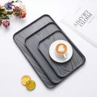 1pc/3pcs Plastic Self-Service/Fast Food Trays, Black