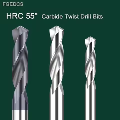 1-16mm Carbide Cobalt Coated Twist Drill Bit Metalworking Hole Cutter Tungsten Stee CNC Metal Drill 