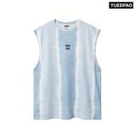 Yuedpao Oasis Beats Tie Dye Sleeveless ผ้าหนาทรงสวย ยับยาก เสื้อยืดเปล่าแขนกุด Set Cotton Candy