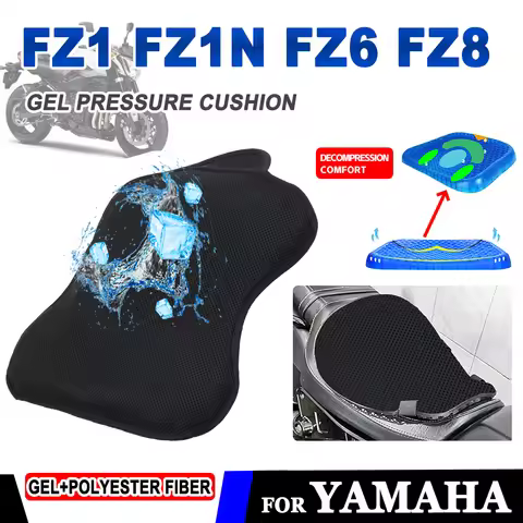 Gel Pressure Relief Seat Cushion Cover For Yamaha FZ1 Fz1n FZ8 FZ6 FZ6R Fzh150 Fzn150 Fzs600 Motorcy