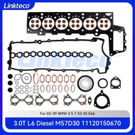 Engine part Cylinder head full gasket set Fit 3.0 T L6 Diesel M57D30A For 02-09 3.0T BMW 3 5 7 X3 X5