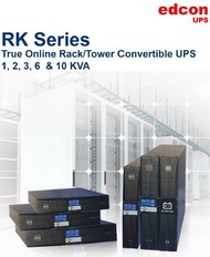 UPS Edcon RK Series 1 KVA true on line rack/tower convertible UPS