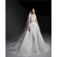 Flower ceremony veil - mesh cape