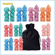 70 Pieces Polyhedral Dice Set D4 D6 D8 D10 D12 D20 for DND MTG Table Games Bar Toys