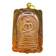 K554  สมเด็จ สมเด็จโต พระสมเด็จ เกศไชโย ฐาน9ชั้น สมเด็จวัดระฆัง ขนาด 3.0X4.5 ซม สมเด็จพุฒจารโต เลี่ย