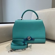 Moynat/摩奈湖水綠手提單肩包中號