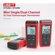 UNI-T UT320A UT320D Thermometer Mini Contact K/J Type Single Dual Channel Temperature Meter