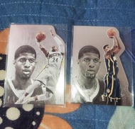 Paul George 籃球卡 主客場兩張絕版閃卡