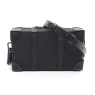 【二手】LOUIS VUITTONSoft Trunk 皮夾單肩包 M80224 黑色皮革 Soft Trunk 皮夾 男士二手 A
