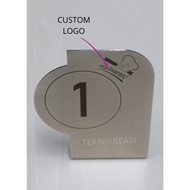 Custom Stainless Steel Table Numbers SUS 201 SUS304/ Custom Stainless Steel Table Numbers Size 13x6 