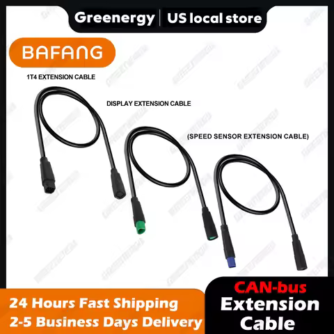 60CM Bafang CAN-bus Extension Cable 8Pin 1T4 Extension Cable Blue 4Pin Speed Sensor Extension Cable 