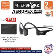 AfterShokz Aeropex MINI WaterProof OPEN-EAR Bone Conduction Wireless Bluetooth Headset, FREE M-Keys-Touch-V5