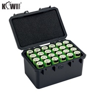 Kiwifotos 21700 Battery Case IP67 Waterproof and Dustproof 24 Vertical Slot 21700 Battery Protection