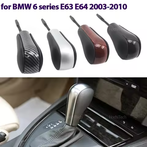 Leather Gear Shift Knob Shifter Lever for BMW 6 Series E63 E64 630ci 630i 645ci 650i 635d M6 2003-20