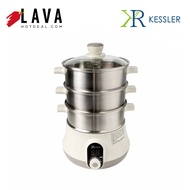[Kessler] 3-Layer Speedy Steam Steamer Pot | 30sec. Fast Steam | Fish and Food Steamer