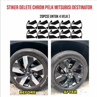 Chrome delete sticker Velk DESTINATOR for 4velk
