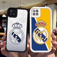 N112 Real-Madr Silicone Black White Casing for OPPO Reno A93 F17 4F Pro 4 Lite Case