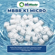 Mbbr KALDNES K1 MICRO MINI, K1, K2, K3 1 LITER Bacteria House FILTER MEDIA