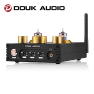 Douk Audio P1 HiFi JAN 5654 Vacuum Tube Preamp Bluetooth 5.0 Audio Receiver USB DAC Headphone Amp APTX