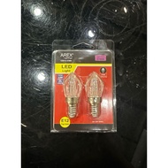 Arex E12 LED Candle Bulb RED / WARM WHITE / Bulb Lampu Garam / Lampu Sembahyang