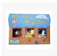 With a finger puppet book who let the pups out who let the dog story book