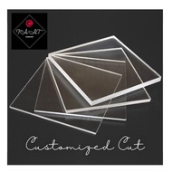 customized cut clear Acrylic sheet(2mm & 3mm thickness) 8x4cm