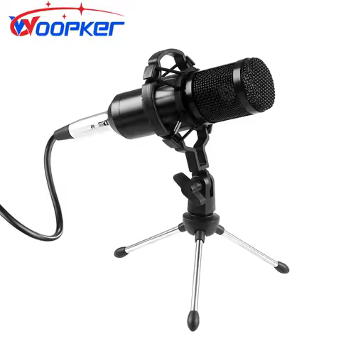 Woopker Professional Condenser Microphone BM 800 Mic Kit with Shock Mount and Tripod BM800 Set for S