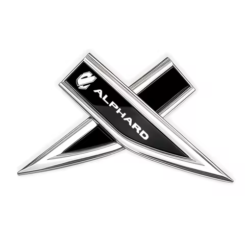 DIY Car Emblem Fender Blade Decal Badge Car Body Protective Sticker for toyota alphard vellfire Auto