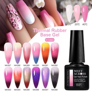 MEET ACROSS Thermal Base Gel Nail Polish Color-Changing Temperature Soak Off UV Art 7ml