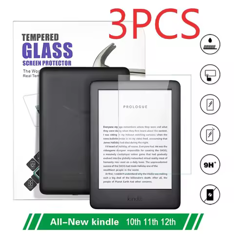 3PCS For Kindle 10th Generation Screen Protector For e-reader 2019 Youth 2022 2024 Kindle Tempered G
