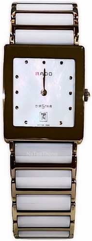 นาฬิกาข้อมือผู้หญิง RADO Diastar High-Tech Ceramic Quartz รุ่น 160.0281.3N ขนาดตัวเรือน 24x 30 มม ตั