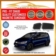 Volkswagen Touran 1st Gen 2003 - 2015 ( 4 / 5 pcs) Car Magnetic Sunshade / Rear Windscreen sunshade