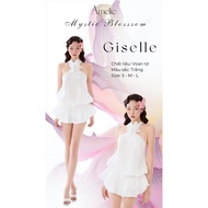 Set Giselle Set AMELIE silk chiffon overalls + white spread skirt