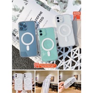 Magnetic Clear Case for IPHONE 16 pro max 16pro 15 11 12 13 14 Pro Max 14 Xr Xs Max Support Wireless