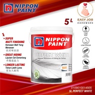 5L Nippon Perfect White Nippon White Paint Nippon Paint Perfect White Cat Rumah Putih Nippon Paint W