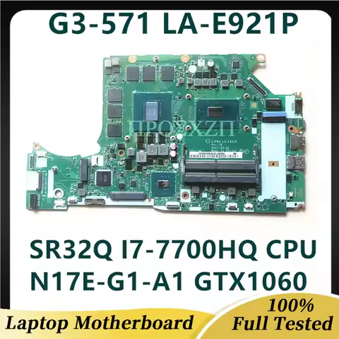 C5PRH LA-E921P For Acer Predator Helios 300 G3-571 Laptop Motherboard With CPU I5-7300HQ/I7-7700HQ G