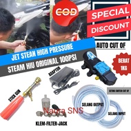 SO-Set steam Hiu 12v / Pompa air dc 12v Hiu original / Mesin cuci motor dan mobil Hight Preasure