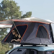 Fully Automatic Car Roof Tent, Rooftop Tents for Camping, Cars Hardshell Pop Up Tent, Side-Opening Rooftop Tent with Telescopic Ladder and Mattress, 3s Quick Opening Sleeps 2-3 People