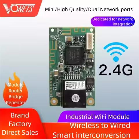 VONETS VM300-H WiFi to Wired Module Bridge Repeater Mini Router Receiver Transmitter Integrated DIY 