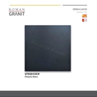 NEW Roman Granit Polaris nero 60x60 / granit hitam / lantai hitam /