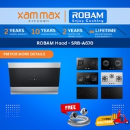 ROBAM A670 Kitchen Hood 90cm 2010m³/h Powerful Suction Chimney Cooker Hood Gesture Control Auto Clea