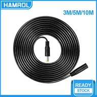 Hamrol DC Power Extension Cable 3M/5M/10M Jack Socket To 5.5mmx2.1mm Male Plug For CCTV Camera 12 Vo