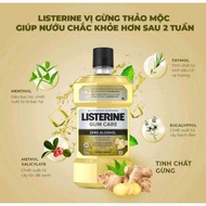 Nước súc miệng Listerine vị gừng/trà xanh 750ml