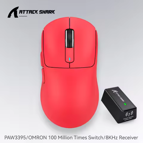 Attack Shark X3 X3Pro Wireless Mouse,PixArt PAW3395 26K DPI 1K/4K Lightweight Mouse ,Tri-Mode Macro 
