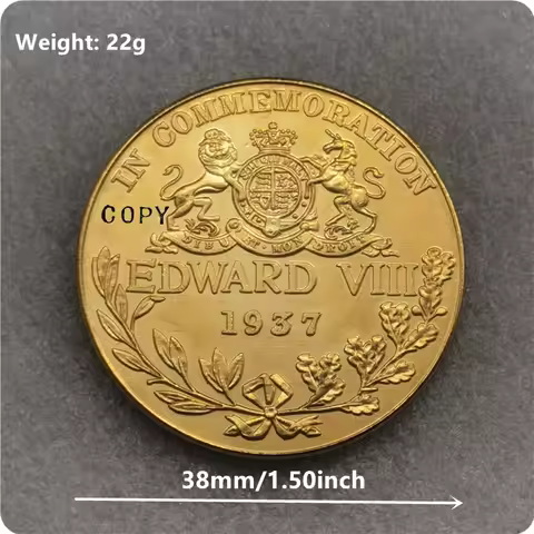 1937 United Kingdom Edward VIII Copy Coin