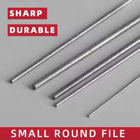Diamond Cylindrical File 1/1.2/1.5/1.7/2.2/2.8/3.3/4/5/6mm Small Diameter Reaming File Grinding Tool