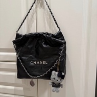 Chanel 22bag 黑銀 小號